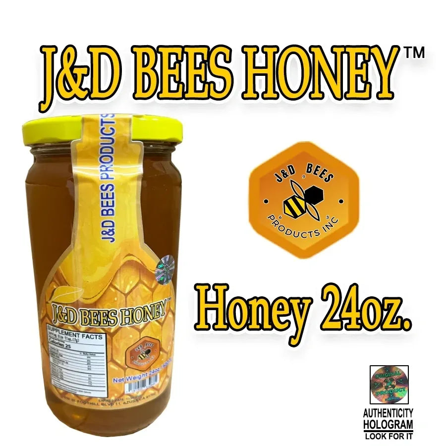 J&D BEES HONEY 24oz.