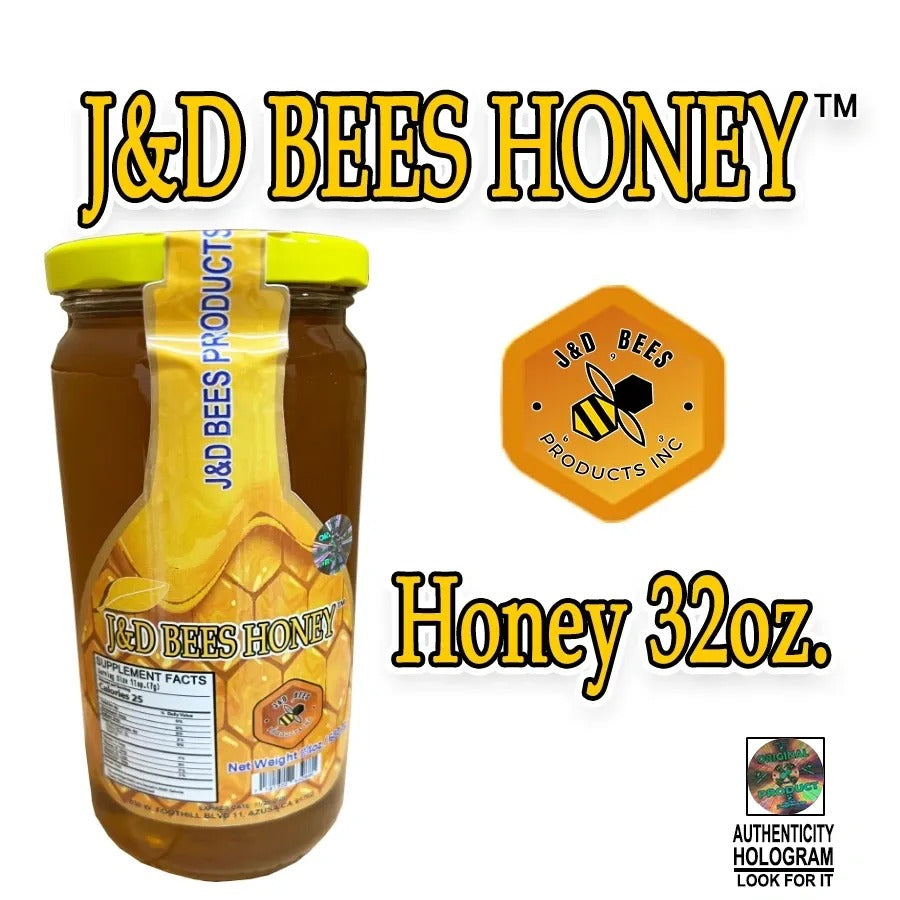 J&D BEES HONEY 32oz.