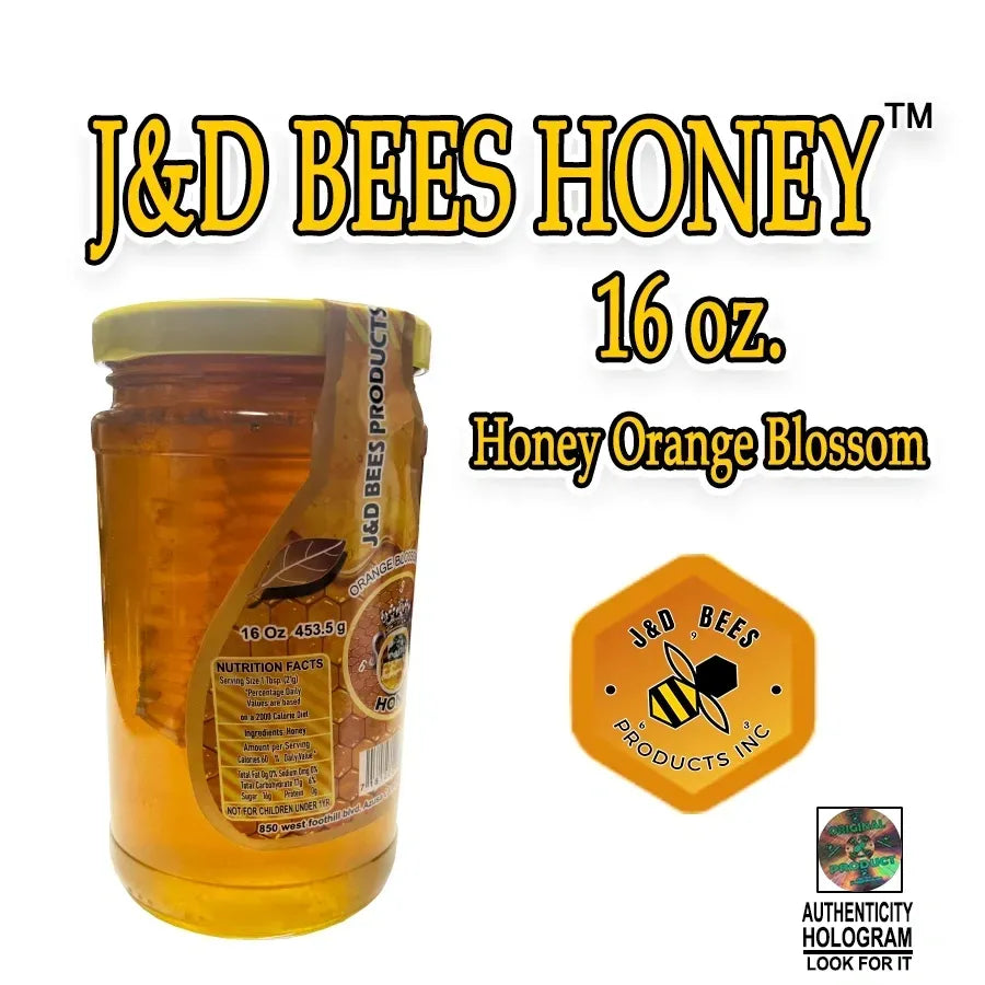 J&D BEES HONEY 16oz.