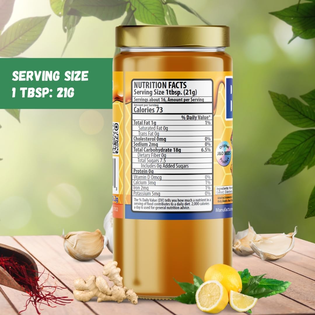 BRONCOSOL MAX – Honey Infused with Eucalyptus, Mint, Zaffron, Garlic, Radish, Molasses, Elderberry And Natural Extracts | Smooth & Flavorful Honey, 12oz