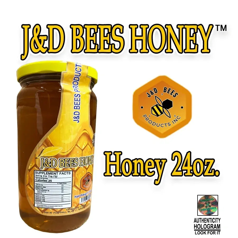 J&D BEES HONEY 24oz.